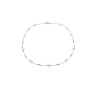 ELLI Chaîne argent / blanc perle, Taille 50