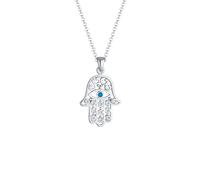 ELLI Chaîne bleu / argent / blanc, Taille 60