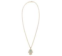 ELLI Chaîne bleu clair / or / blanc, Taille 40