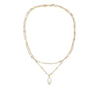 ELLI Chaîne bleu clair / or / rose clair / blanc perle, Taille 42