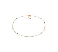 ELLI Chaîne bleu cyan / or, Taille 38