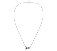 ELLI Chaîne bleu / vert / rose / argent, Taille 45