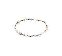 ELLI Chaîne 'Choker' beige / bleu / argent, Taille 36