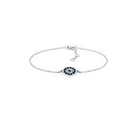 Elli - Chaîne et Gourmette Bracelet Femme - Argent 925/1000 Cristal