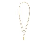 ELLI Chaîne 'Feder Boho' or / transparent, Taille 55