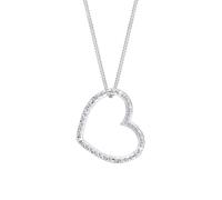 ELLI Chaîne 'Herz' blanc, Taille 70