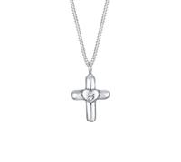 ELLI Chaîne 'Herz Kreuz' argent, Taille 36