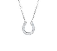 ELLI Chaîne 'Hufeisen' argent / blanc, Taille 55