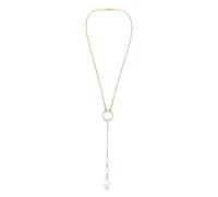 ELLI Chaîne 'Kreis' or / blanc perle, Taille 45