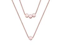 ELLI Chaîne 'Kreise, Geo' or rose, Taille 42