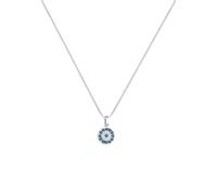 ELLI Chaîne 'Kristall' bleu / argent / transparent, Taille 40