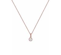 ELLI Chaîne 'Mondstein' or rose / blanc perle, Taille 45