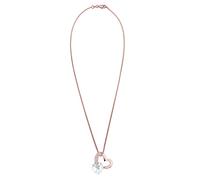 ELLI Chaîne or rose / argent / transparent, Taille 45