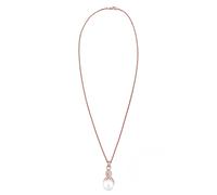 ELLI Chaîne or rose / transparent / blanc perle, Taille 45