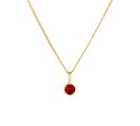 ELLI Chaîne or / rouge foncé, Taille 45