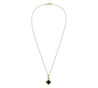 ELLI Chaîne or / vert, Taille 45