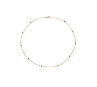 ELLI Chaîne 'Solitär' or / noir, Taille 45