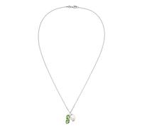 ELLI Chaîne vert / argent, Taille 45