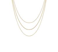 Elli Collier Couche Trois Chaîne Filigrane Base Collier Femme - (925/1000) Argent