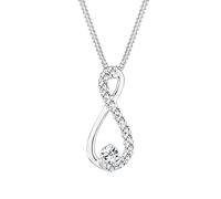 Elli - Collier court - Plaqué - Infini - Cristal