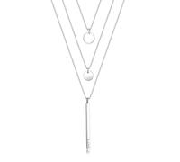 Elli Collier Femme Cercle de Cristal en Argent Sterling ( 925/1000)