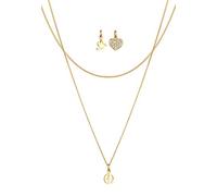 Elli Collier Femme Coeur Pigeon Paix Cristal - (925/1000) Argent