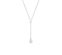 Elli Collier Femme CoeurFiligrane de Cristal - (925/1000) Argent