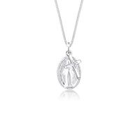 Elli Collier Femme Croix de Mary Argent Sterling 925