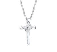 Elli Collier Femme Croix Pendentif Classique avec Cristaux