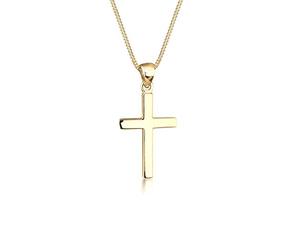 Elli Collier Femme Croix Pendentif Classique en Argent Sterling 925