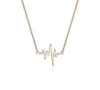 Elli Collier Femme Cœur battant Amour en argent sterling 925