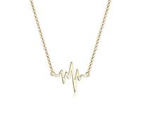 Elli Collier Femme Cœur battant Amour en argent sterling 928, Or, 45