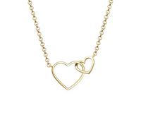 Elli Collier Femme Deux Coeurs Amour en Argent Sterling 925