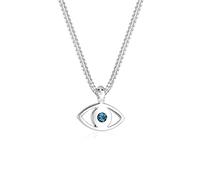 Elli Collier Femme Evil Eye avec Cristal en Argent Sterling 925