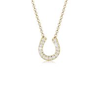 Elli Collier Femme Fer à Cheval Pendentif avec Cristaux de Zircone - (925/1000)