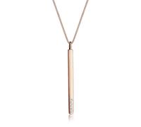 Elli Collier Femme Geo Simple et Cristal - (925/1000) Argent