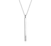 Elli Collier Femme Geo Simple et Cristal - (925/1000) Argent
