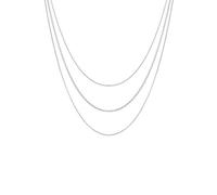 Elli Collier Femme Layer Look Basic Trend Blogger en argent sterling 925, 450, Sans