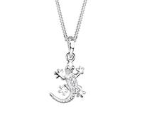 Elli Collier Femme Lézard Gecko Cristal Argent Sterling 925