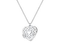 Elli Collier Femme Médaillon Coeur Ornement de Pendentif Ludique en Argent Sterling 925