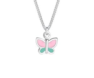 Elli Collier Femme Papillon L'Émail en Argent Sterling (925/1000)
