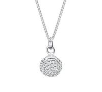Elli Collier Femme Pendentif Boule Cristal - (925/1000) Argent
