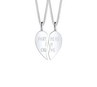 Elli Collier Femme Pendentif Coeur Kit de Seize Pièces - (925/1000) Argent