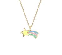 Elli Collier Femme Pendentif Étoile Filante Multicolore - (925/1000) Argent