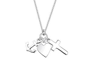 Elli Collier Femme Pendentif foi amour espoir Symbole - (925/1000) Argent