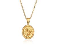 Elli Collier Femme Pendentif Ornement Design Vintage en argent 925 Sterling plaqué or