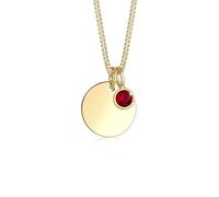 Elli Collier Femme Pendentif Pierre de Naissance Juillet de Cristal (925/1000) Argent
