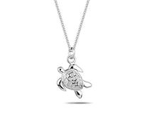 Elli Collier Femme Pendentif Tortue - (925/1000) Argent