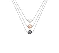 Elli Collier Femme perles synthétiques Set avec (925/1000) Argent