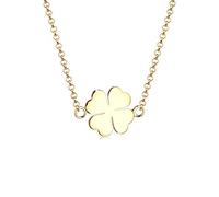 Elli Collier Femme Porte Bonheur Feuille de Trèfle - (925/1000) Argent